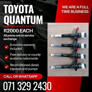 Toyota Quantum Injectors For Sale With Warranty