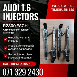 Audi 1.6 Injectors For Sale With Warranty Included