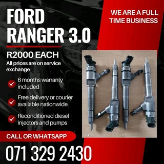 Ford Ranger 3.0 Injectors For Sale With Warranty Included