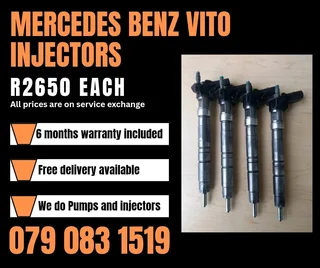 Mercedes Benz Vito Injectors For Sale With Warranty Included