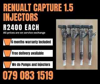 Renault Capture 1.5 Injectors For Sale With Warranty