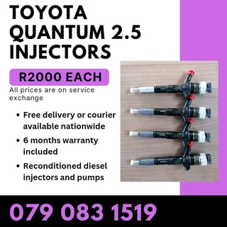 Toyota Quantum 2.5 Injectors For Sale With Warranty Included
