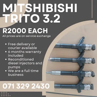 Mitshubishi Triton 3.2 Injectors For Sale With Warranty