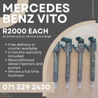 Mercedes Benz Vito Injectors For Sale With Warranty Included