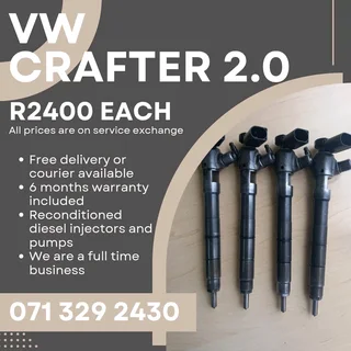 Vw Crafter 2.0 Injectors For Sale With Warranty
