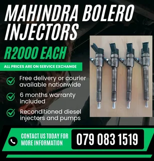 Mahindra Bolero Injectors For Sale With Warranty Included