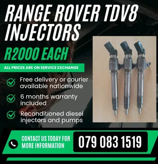 Range Rover Tdv8 Injectors For Sale With Warranty Included