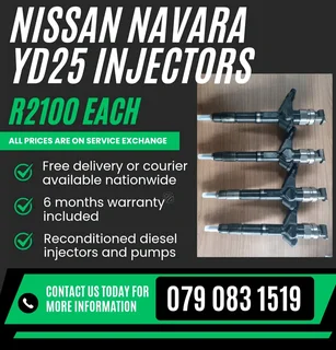 Nissan Navara Yd25 Injectors For Sale With Warranty