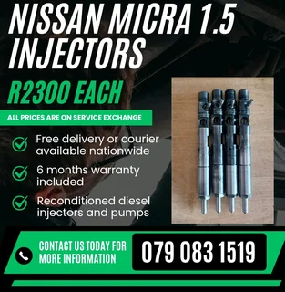 Nissan Micra 1.5 Injectors For Sale With Warranty
