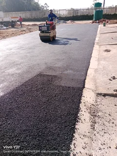 We do tarring paving retaining walls precast fencing concrete driveways and building