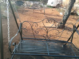 Metal garden swing