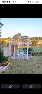 Iron wrought garden gazebos
