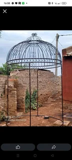 Iron wrought garden gazebos