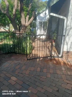 Pool fence with gate