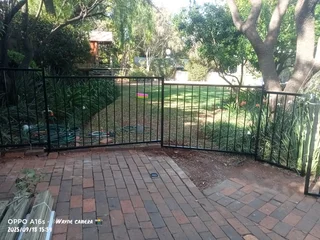 Pool fence with gate