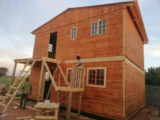 6x6m 6x7m 7x7m log homes for sale