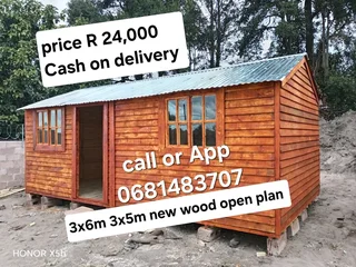 3x6m 3x5m 4x5m 4x4m 4x6m log homes for sale