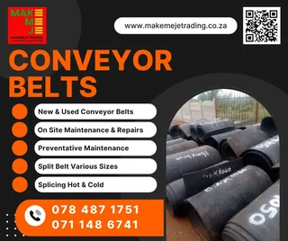 Conveyor belts new and used, splicing