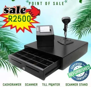 REFURBISHED CASH DRAWER SCANNER TILL PRINTER SCANNER STAND