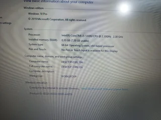 Lenovo thinkpad x250Core I5-5300 &#64;2.30ghz8gb Ram 256GB SSD Windows 10