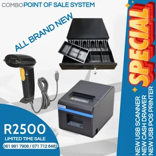 Point of Sale_ BRAND NEW SEALED _ Cashdrawer&#43;Printer&#43;Scanner