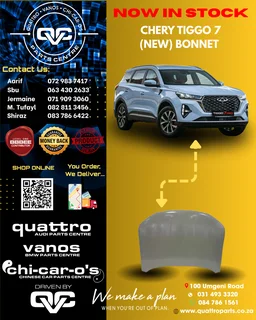 Chery Tiggo 7 bonnet