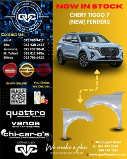 Chery Tiggo 7 Fenders