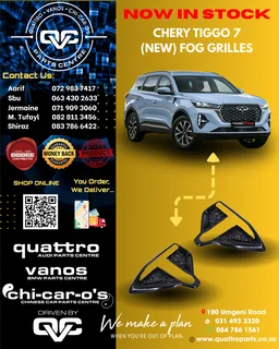 Chery Tiggo 7 Fog Grilles