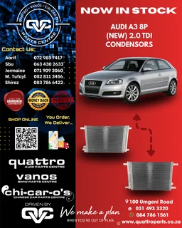 Audi A3 8P 2.0TDI Condensor