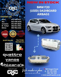 BMW F20 Dashboard Airbags