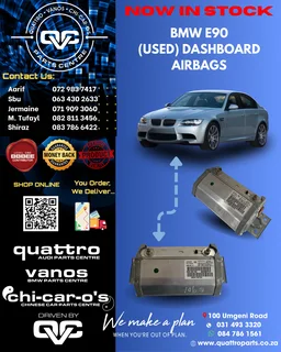 BMW E90 Dashboard Airbags