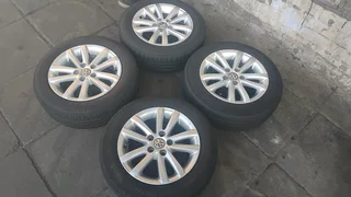 14inches WV polo Mag Rims and Tyres for sale