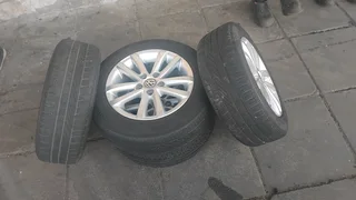 14inches WV polo Mag Rims and Tyres for sale