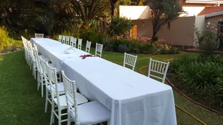 Catering, Party equipment, Tables, Chairs, Crockery, Cutlery, Stretch tents, Linen, Chair covers
