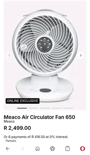 MEACO FAN R850