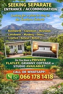 Housing  Seeking Independent Space To Rent . Separate Entrance , Back Yard , One Bedroom Flat