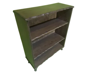 Vintage French-Style Bookshelf / Display Shelf  Solid Wood 760×300×930mm