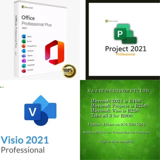 Microsoft office 2021 Pro Plus with Visio and Projects Installation