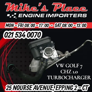 Volkswagen Golf 7 CHZ 1.0 Turbocharger For Sale