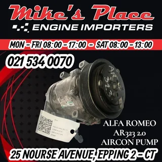 Alfa Romeo 2.0 AR323 Aircon Pump for sale &#64; Mikes Place Engine Importers