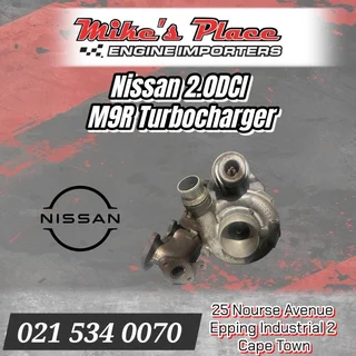 Nissan Qashqai M9R 2.0DCi Turbocharger For Sale