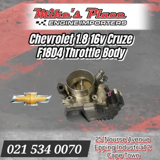 Chevrolet Cruze F18D4 1.8i Throttle body For Sale