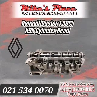 Renault Duster 1.5DCI K9K Cylinder Head for sale @ Mikes Place Engine Importers