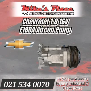 Chevrolet 1.8 16V F18D4 Aircon Pump for sale @ Mikes Place Engine Importers