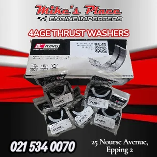 Toyota 4AGE 1.6 Thrust Washers For Sale