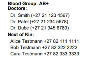 Emergency Card, Why Every South African Should Own One