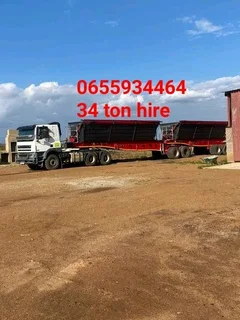 34 Tom trailers for hire, trucks