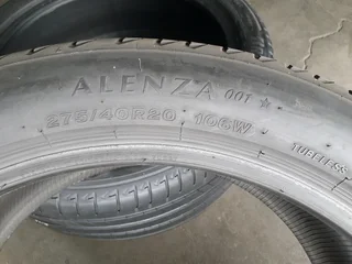 275/40/20 runflat Bridgestone and many other sizes for sale call/whatsApp 0670042842 for details.