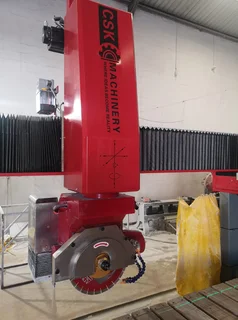 CNC 5 Axis granite bridge saw + Milling + Suction lifters for all stone