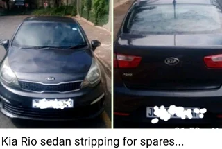 Kia Rio Sedan Stripping for Spares...